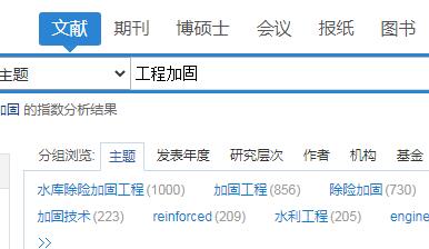工程加固文獻(xiàn)數(shù)量