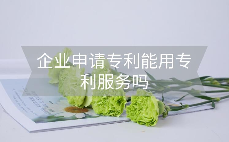 企業申請專利能用專利服務嗎