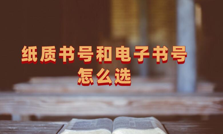紙質書號和電子書號怎么選
