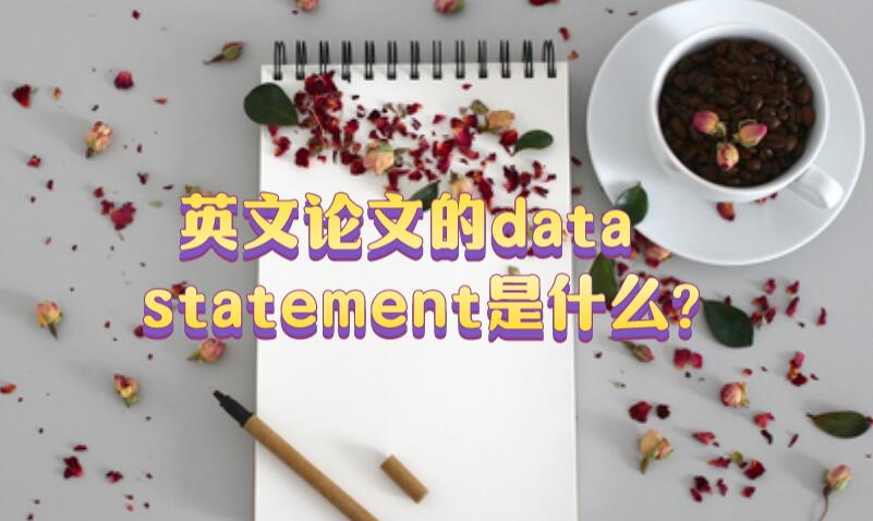 英文論文的data statement是什么?