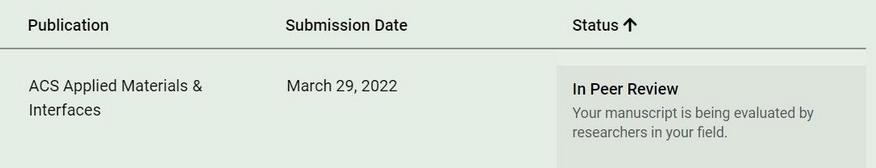 英文論文狀態in peer review
