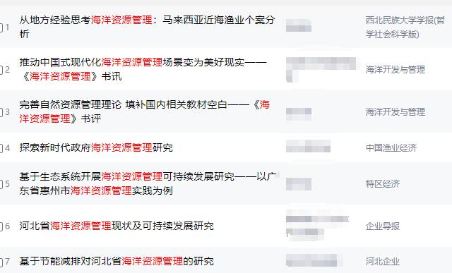 海洋資源管理論文范文