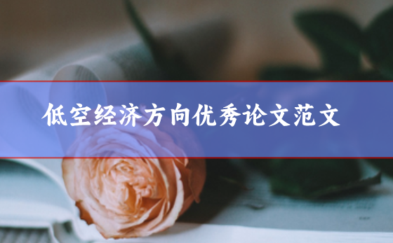 低空經(jīng)濟(jì)論文范文