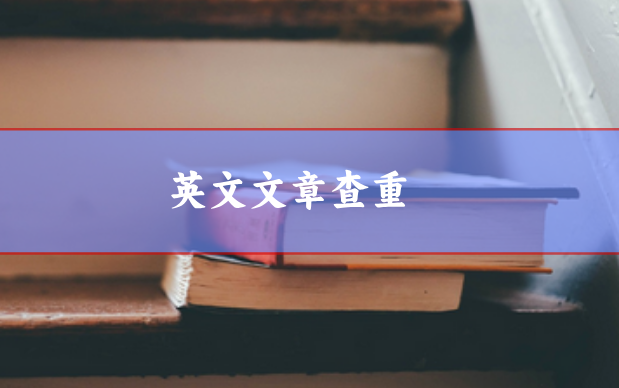英文文章查重