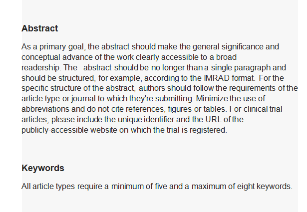 Frontiers in immunology摘要和關鍵詞