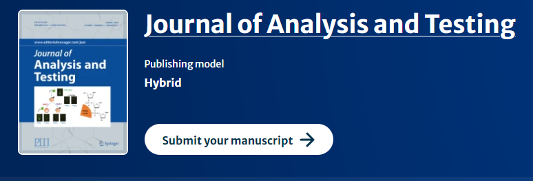 Journal Of Analysis And Testing影響因子7，ESCI收錄刊物，投稿需慎重